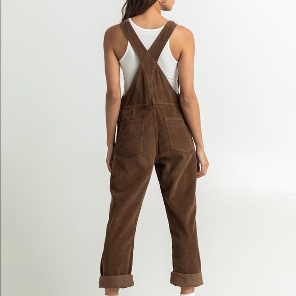 Free People Womens We The Free Ziggy Cord Overalls Size L - Picture 3 of 12